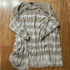 Sanctuary Beige and White Tie Die Open Top